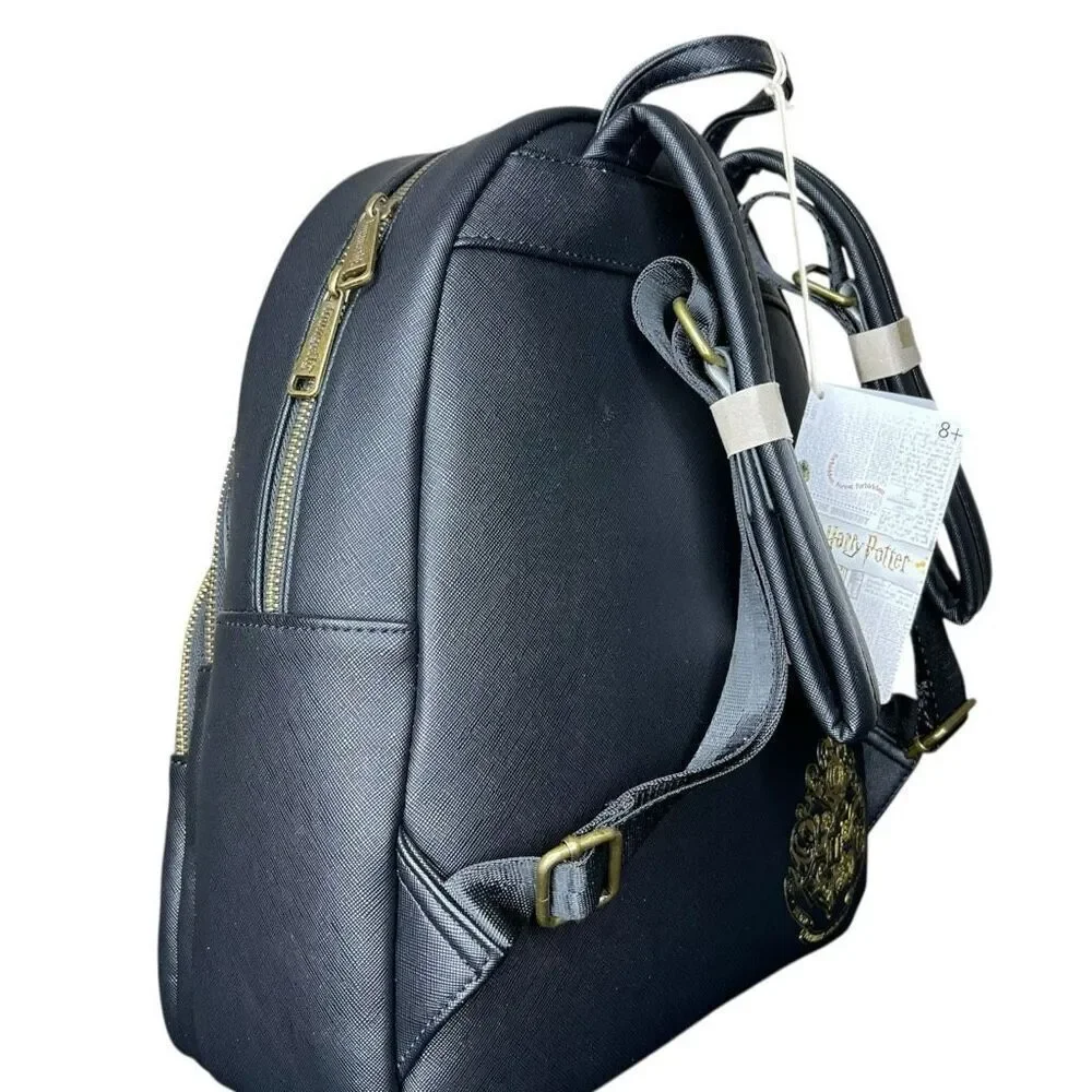 NEW Loungefly Harry Potter Trilogy Triple Pocket Mini Backpack